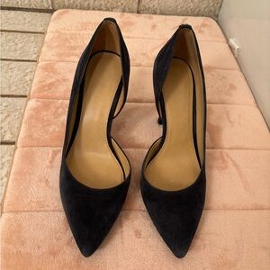 Michael Kors Navy Suede Heels